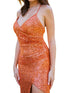 Bliss Fitted Sequin Side Slit Open Back Evening Dress for Women, Sizes XS-3XL - SophiasStyle.com
